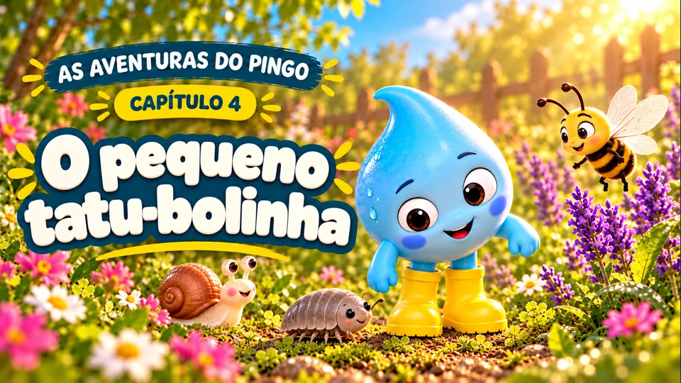 Capa do capítulo 4: Pingo e o pequeno tatu-bolinha