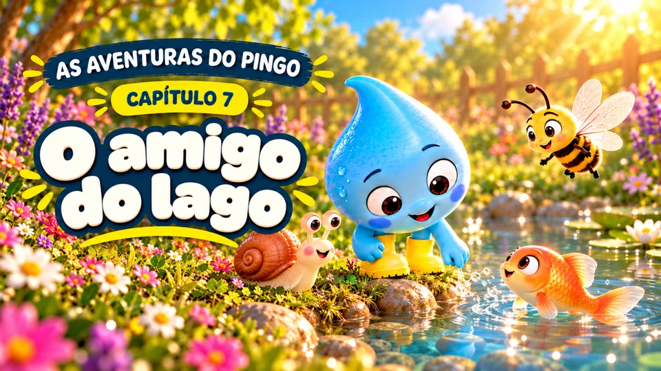 Capa do capítulo 7: Pingo e o amigo do lago